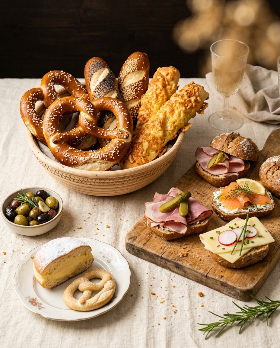 Frische Speisen & Laugenprodukte von Marra Catering Köln
